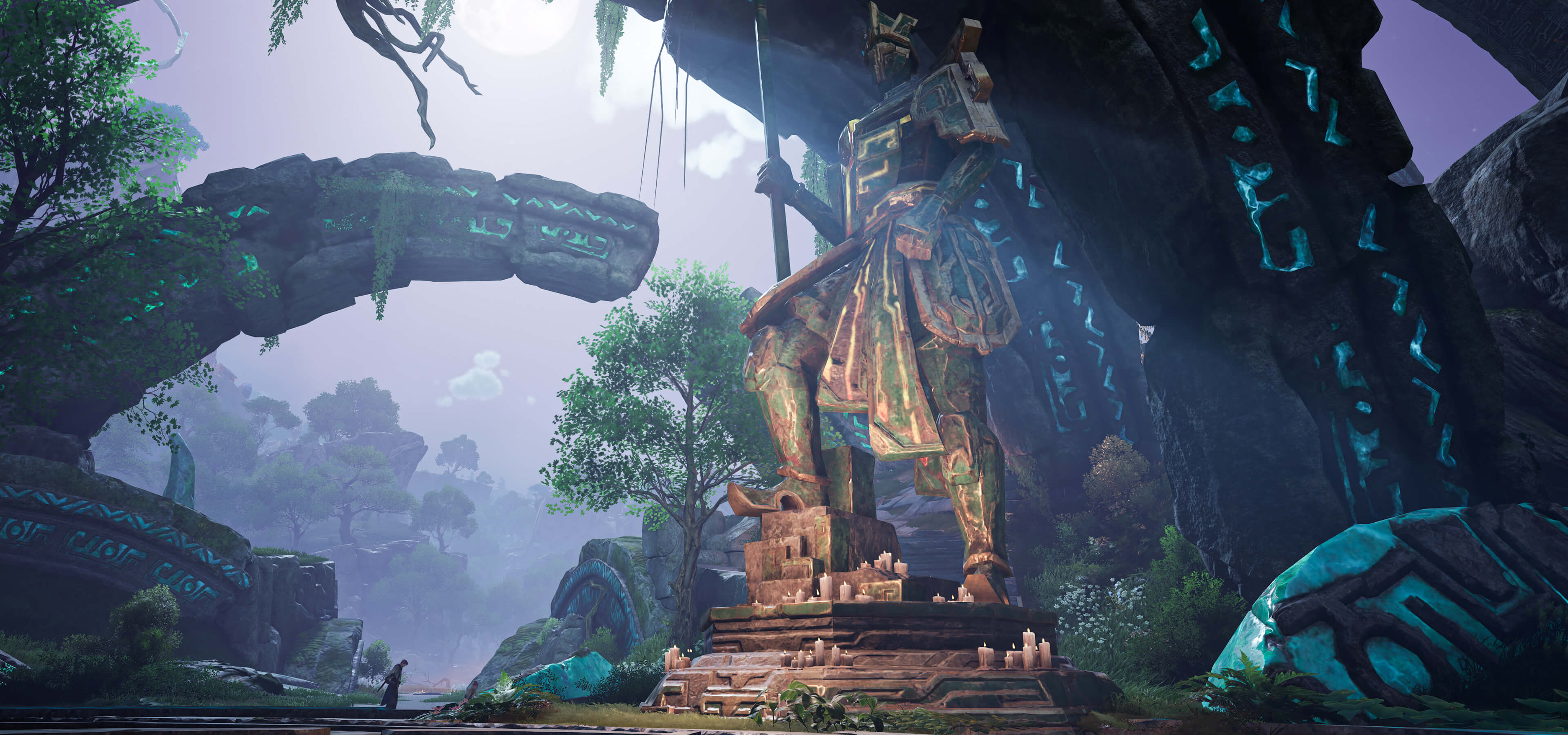 Dragon Valley environment with ancient dragon remains