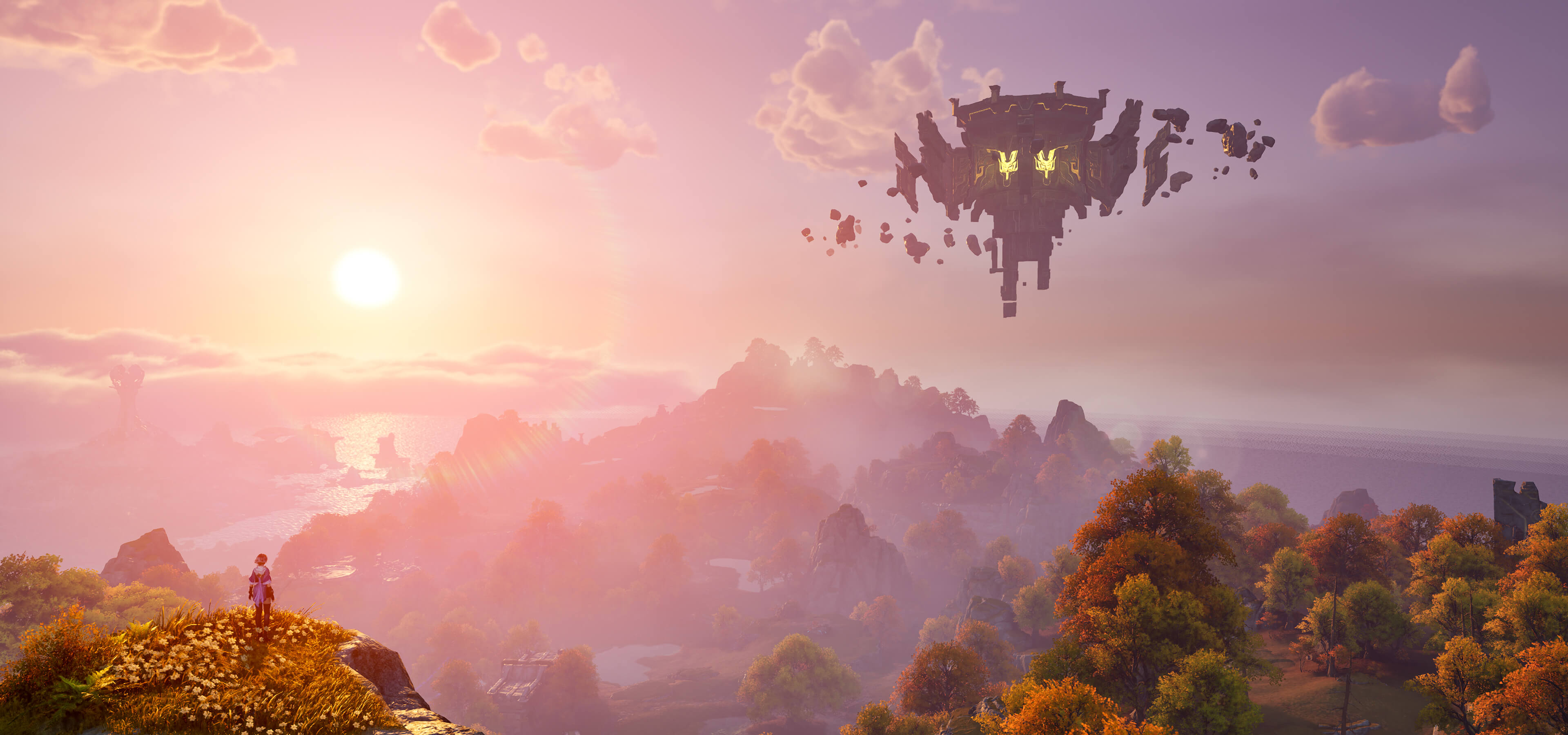 East Aerfall Highlands elevated landscape with remnants of a forgotten civilization