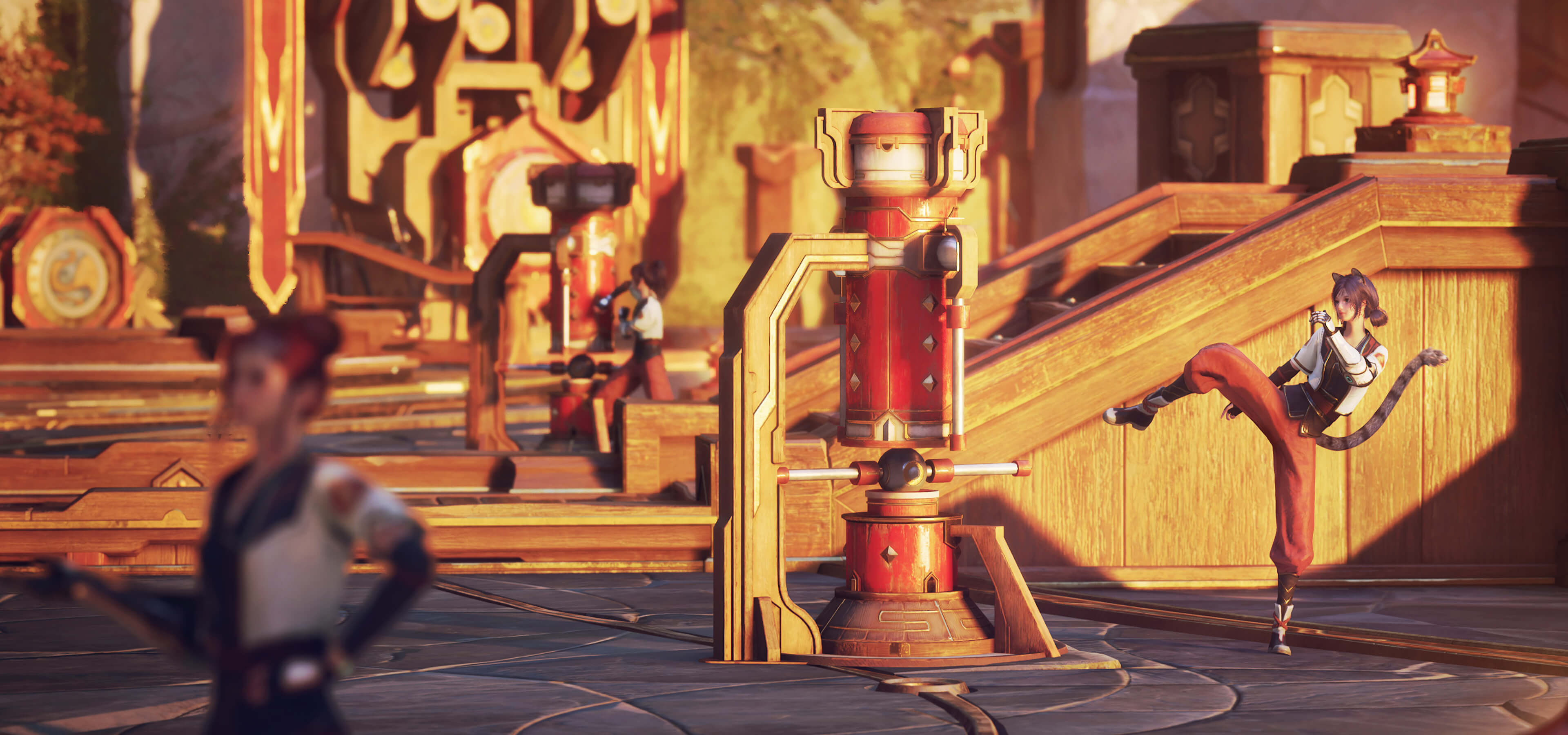 Jixia Academy courtyard and architectural details