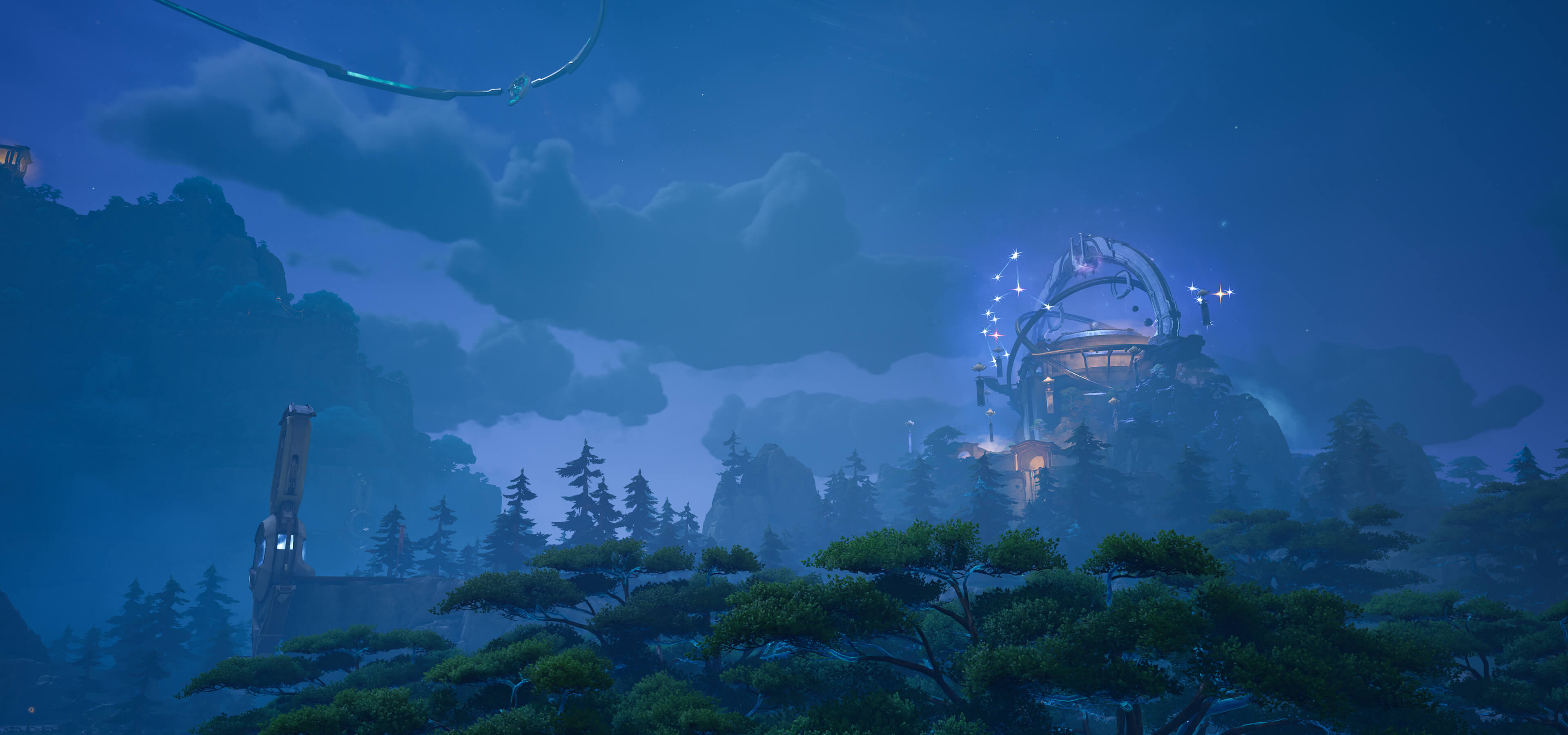 Stargazing Range mountainous terrain with the Stargazing Terrace visible