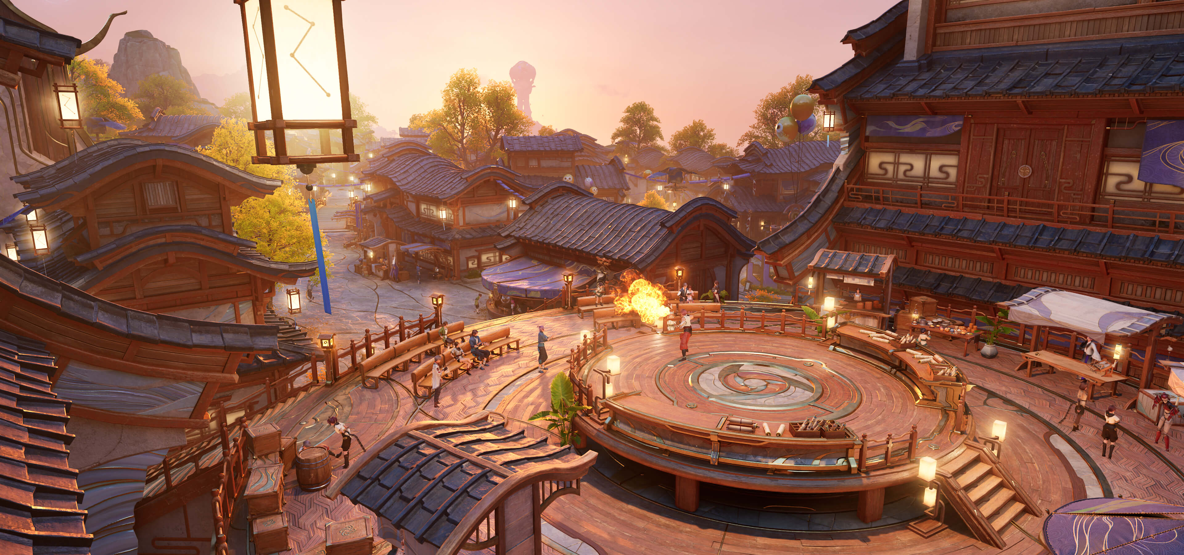 West Aerfall Highlands with Frostcloud Town guild hub visible