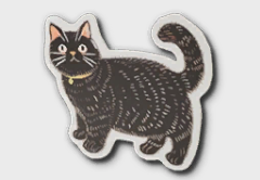 black cat sticker icon 1