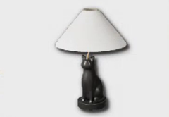 cat table lamp with shade icon 1