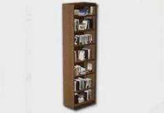 classic wooden bookshelf icon 1