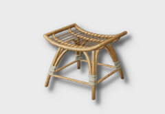 curved rattan stool icon 1