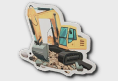 excavator sticker icon 1
