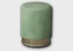 gold accented powder room stool icon 1