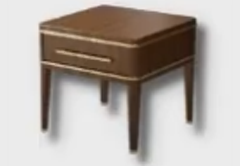 gold accented side table icon 1