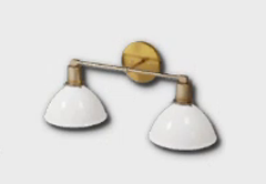 golden frame 2-bulb wall lighting icon 1