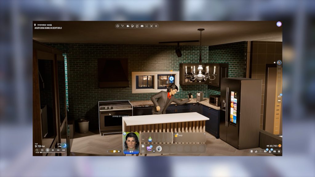 inZOI build mode with new furniture and room layout tools