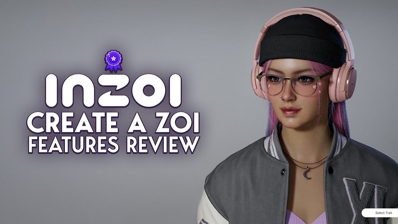 inZOI character creation overview showing the Zoi customization interface