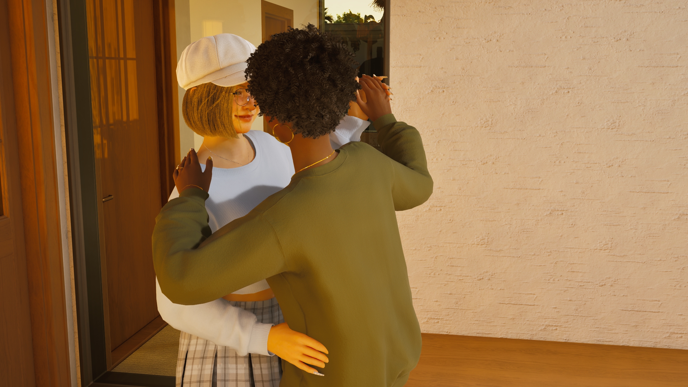 inZOI romantic interaction between two Zois