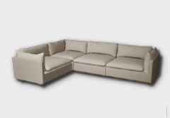 l-type minimalist cushioned 3-seater sofa icon 1