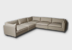 l-type minimalist cushioned 4-seater sofa icon 1