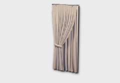 left tieback layered curtains icon 1