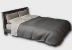 modern classic queen bed icon 1