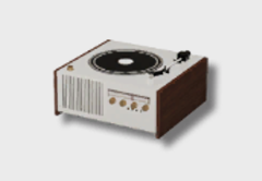 modern turntable icon 1