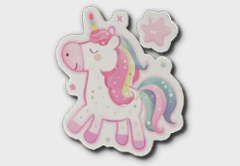 rainbow unicorn sticker icon 1