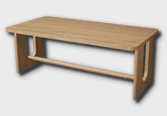 rounded wooden dining table icon 1