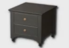 simple 2-drawer side table icon 1