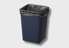 simple plastic trash can icon 1