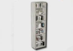 simple wooden bookshelf icon 1