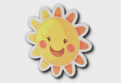 sun sticker icon 1