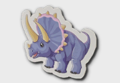 triceratops sticker icon 1