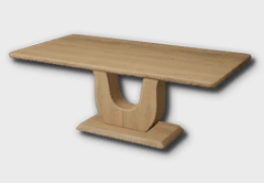 u base wooden dining table icon 1