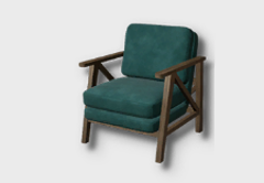 velvet lounge chair icon 1