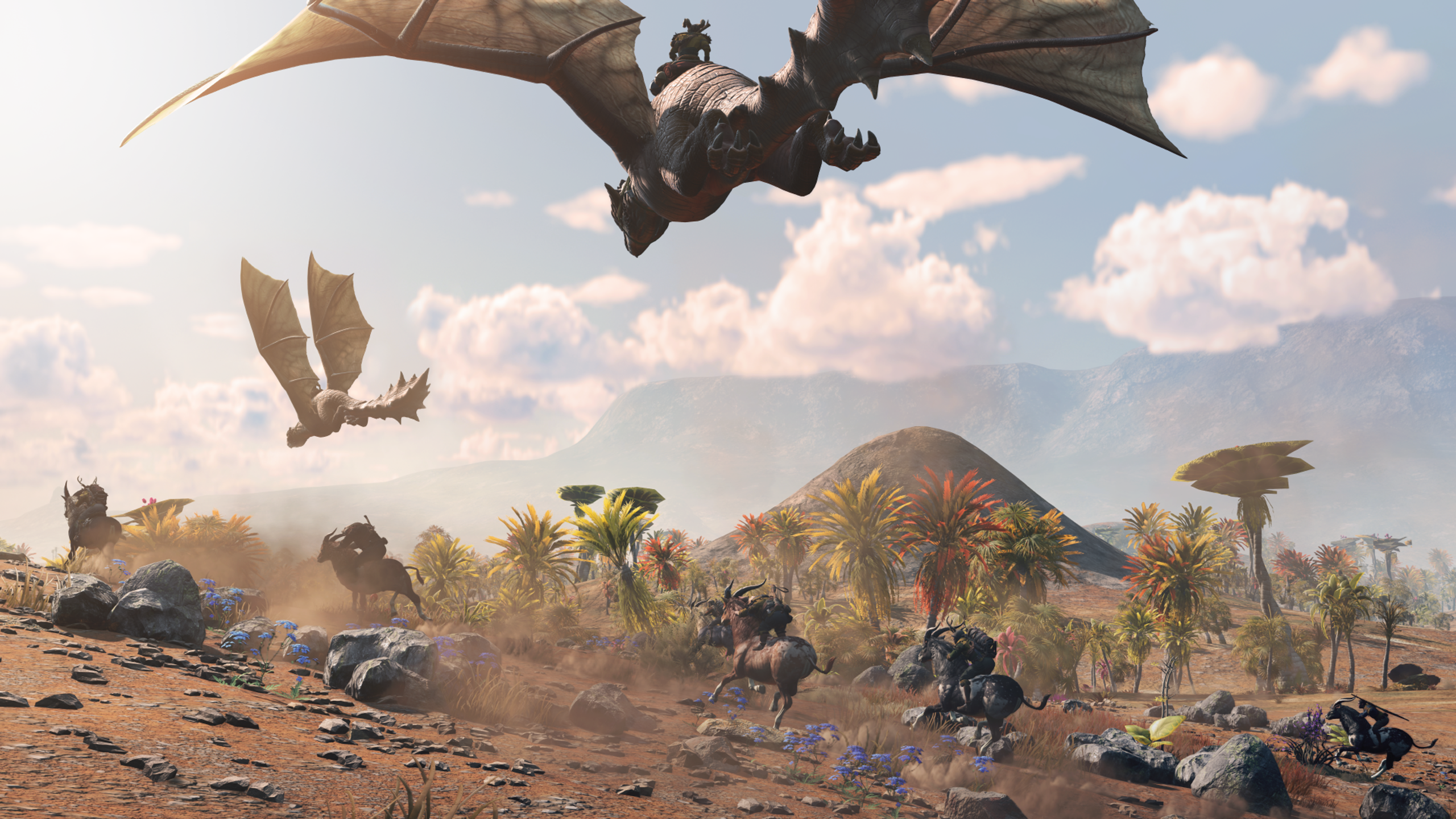 Traversing the fantasy landscape on wings