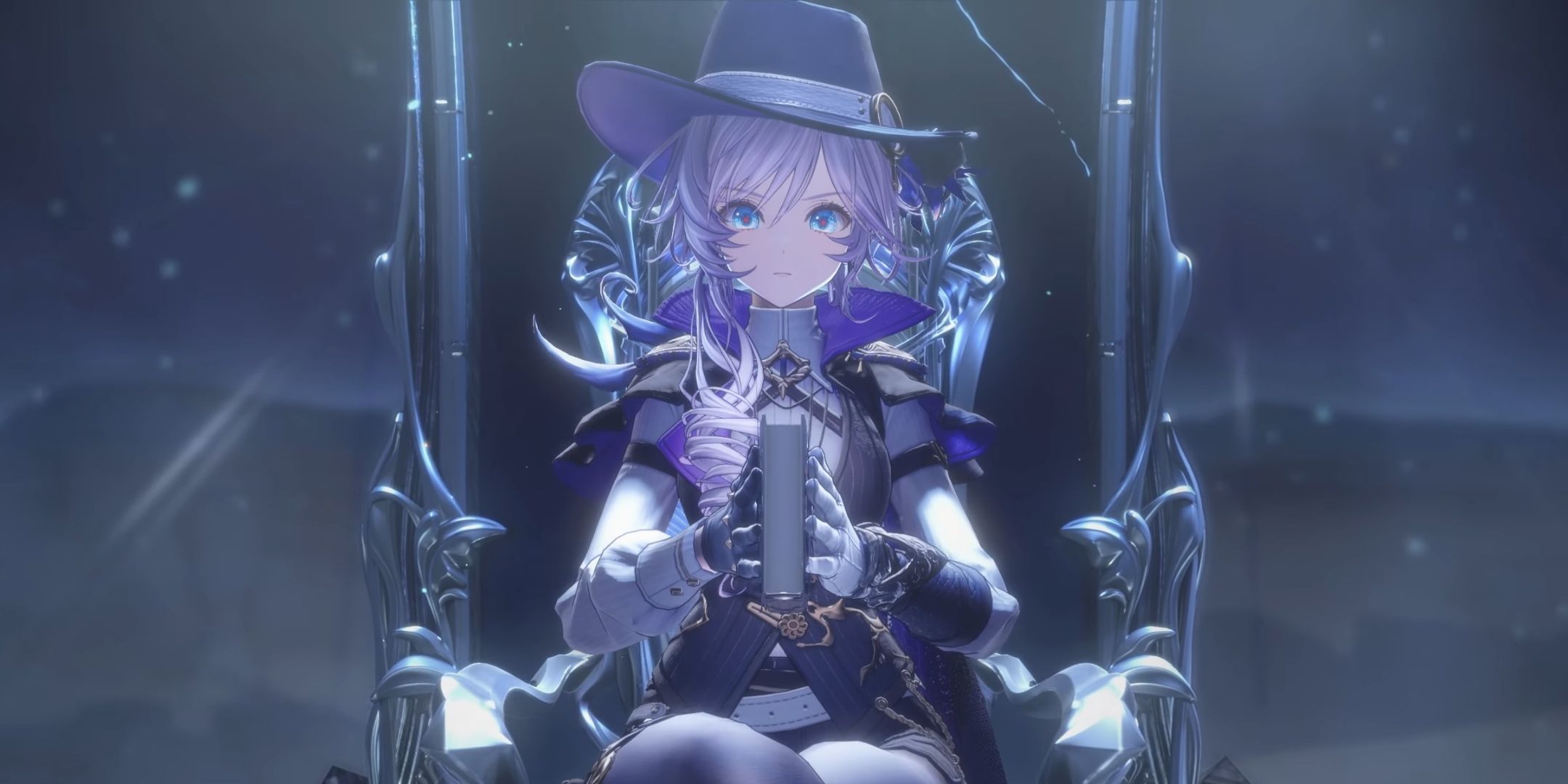 The Detective sitting on an ornate throne in Silvernia