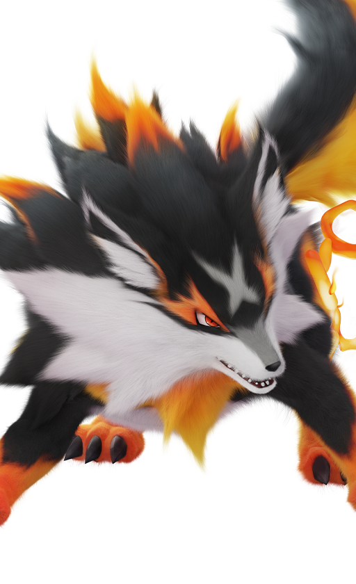 Flameruff, No. 002, a Fire-element DPS Aniimo