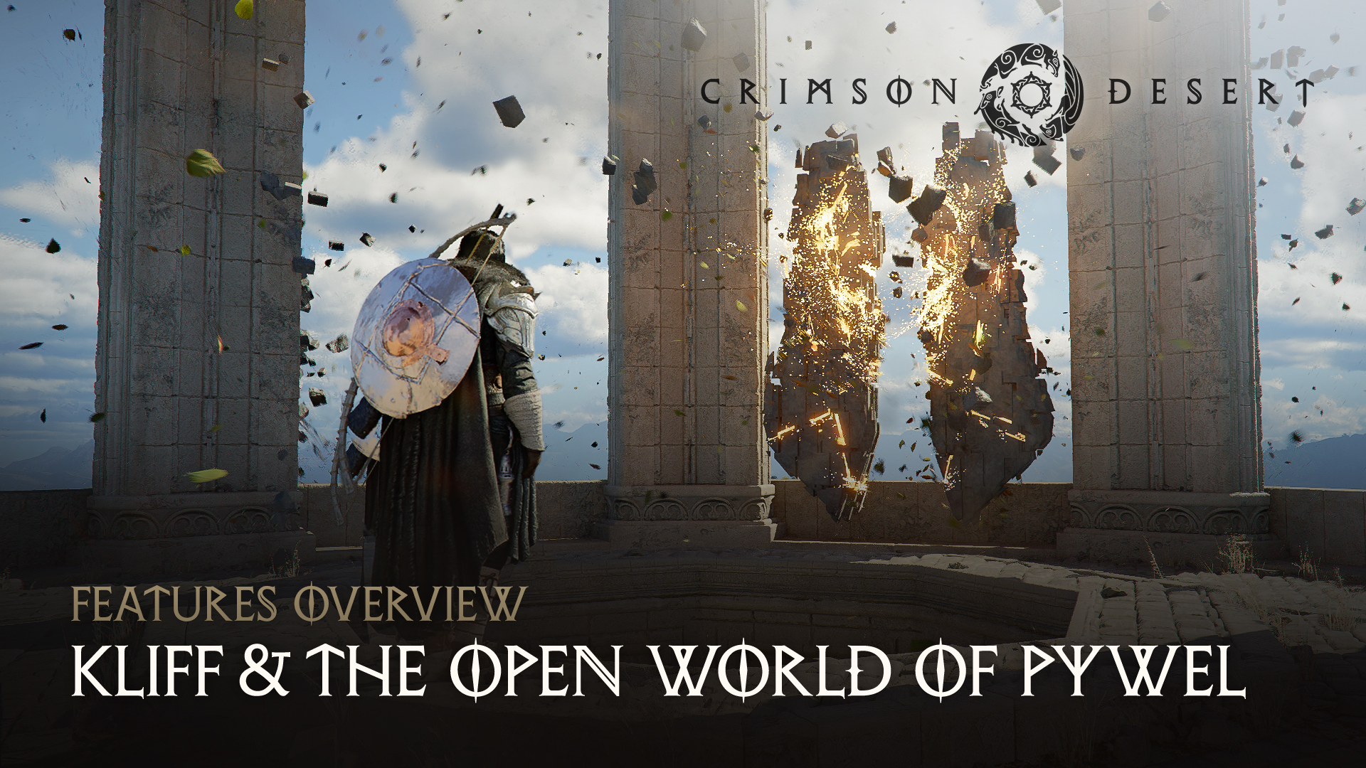 Kliff surveying the open world of Pywel