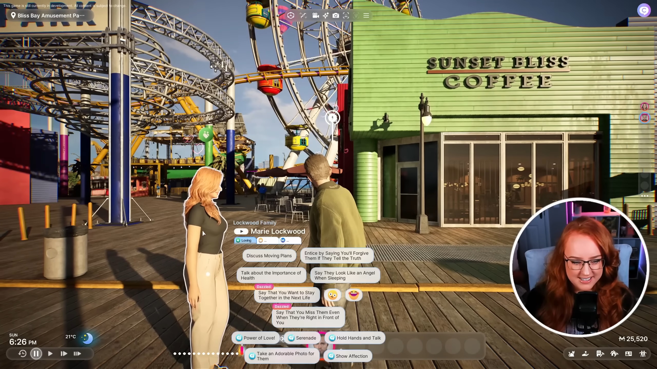 Detailed branching dialogue system with multiple conversation options in inZOI