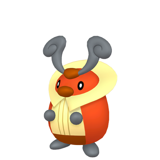 Kricketot sprite from Pokemon Pokopia showing the Cricket Pokemon with Hype specialty