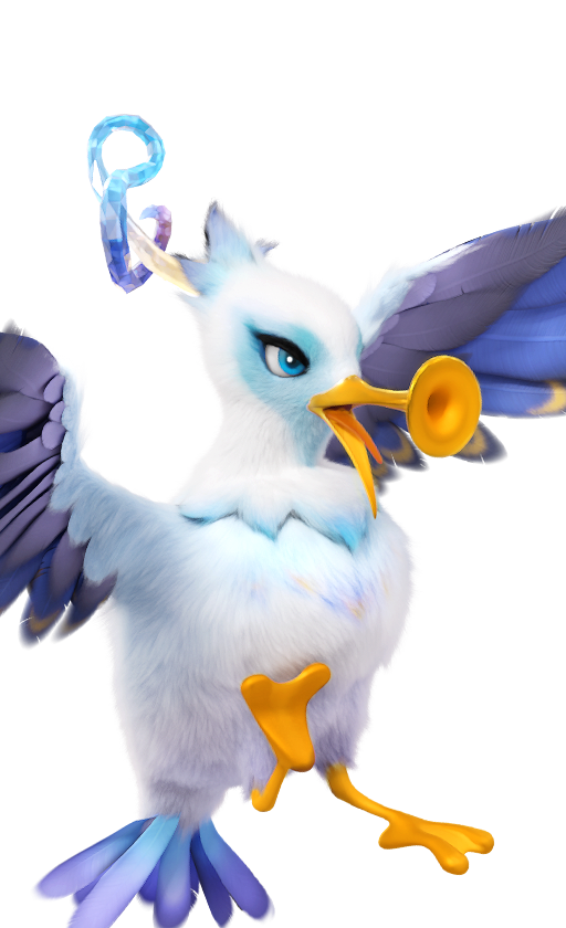 Official full-body artwork of the Aniimo Cornet in its Beach Form, a Wind and Water element DPS role creature