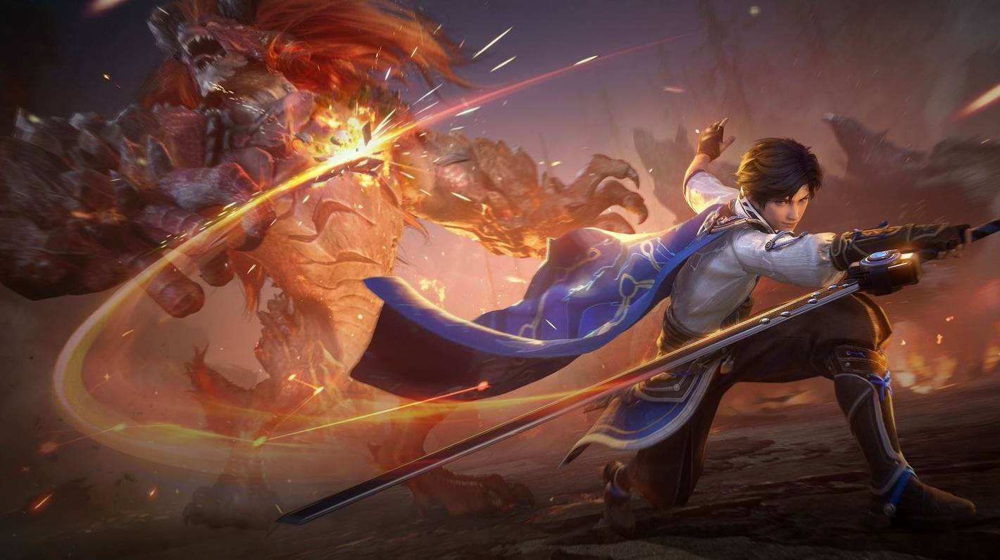 Dongfang Yao using a radiance ability in a Honor of Kings: World combat demonstration