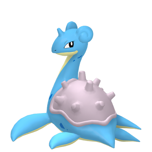 Lapras sprite from Pokemon Pokopia showing the Transport Pokemon that teaches Surf