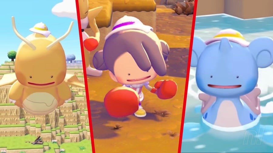 Overview of all Ditto transformations available in Pokemon Pokopia