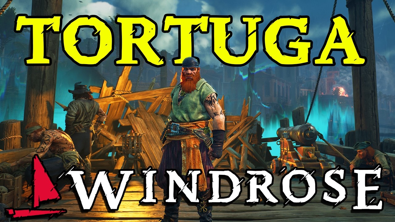 Windrose Tortuga under siege by Blackbeard forces