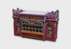 Amusement Park Ticket Booth furniture item in inZOI