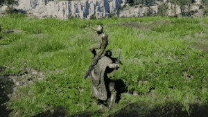 Grappling skill animation in Crimson Desert