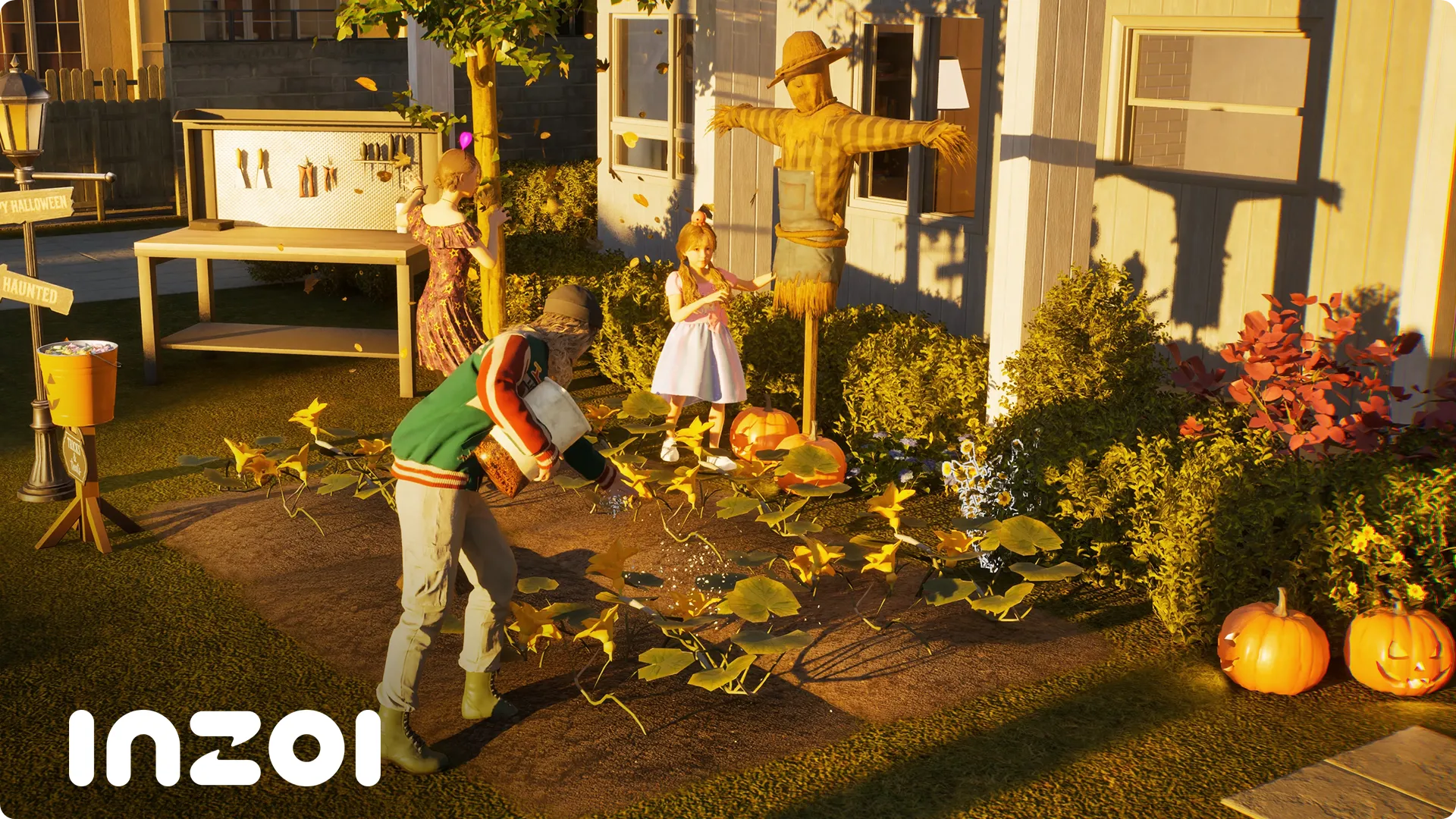 Pumpkin farming and jack-o-lantern carving in inZOI's Halloween Festival update