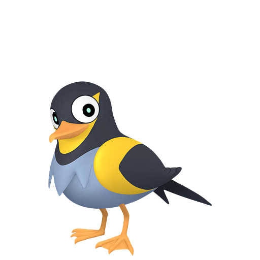 Wattrel sprite from Pokemon Pokopia showing the Storm Petrel Pokemon with Generate specialty