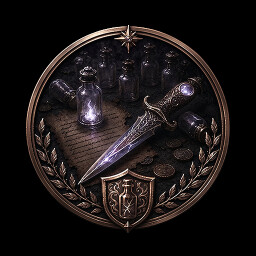 Round badge icon for the achievement The Empty Glass Bottle