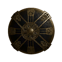 Demenissian Gold-Decorated Shield icon from Crimson Desert