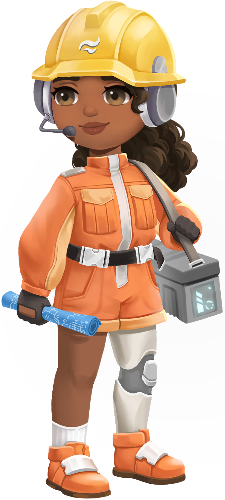 Full-length character illustration of Amani from Loftia.