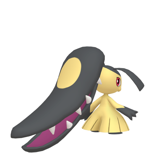 Mawile sprite from Pokemon Pokopia showing the Deceiver Pokemon with Trade and Build specialties