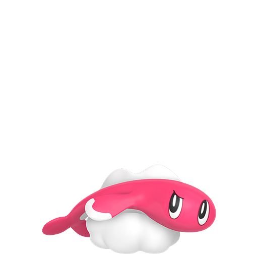 Tatsugiri Droopy Form sprite from Pokemon Pokopia showing the Mimicry Pokemon with Trade specialty